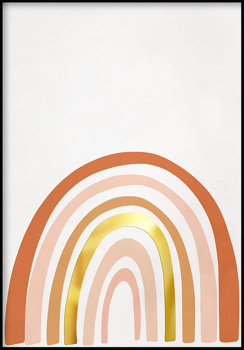 Poster in vero oro arcobaleno